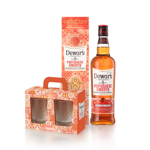 Dewar's 8 Y.O Portuguese Smooth 0,7 л. + 2 стакана
