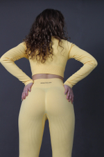 Комплект Gantelka Fancy лосины+ рашгард желтый