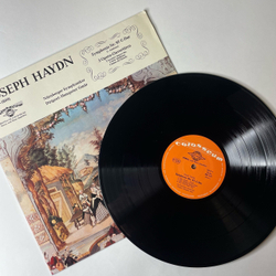 Винтажная виниловая пластинка LP Joseph Haydn Гайдн, Nurnberger Symphoniker Dirigent, Hanspeter Gmur, Symphonie Nr. 97 C-Dur, 3 Opern Ouverturen (Германия 1977)