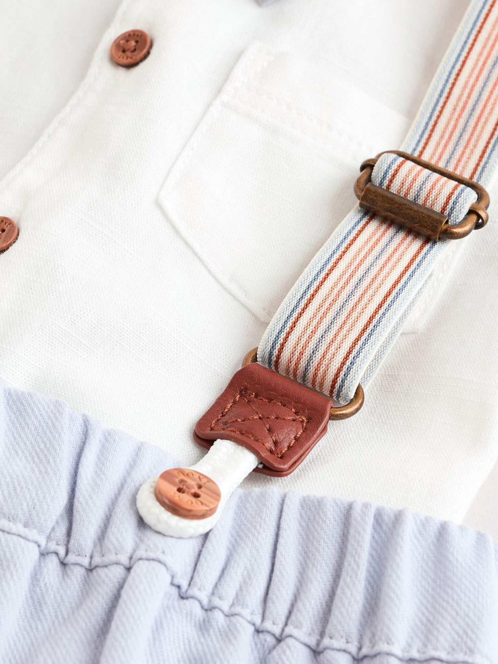 Комбинезон и боди в комплекте для малышей Next E47-905, Белый, Голубой