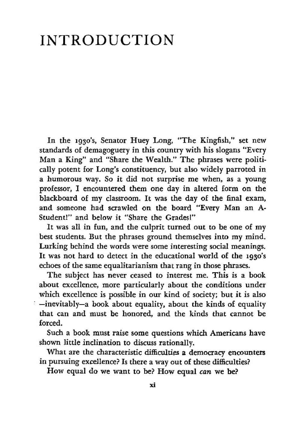 Excellence, can we be equal and excellent too? | John W. Gardner