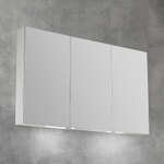 Зеркальный шкаф BelBagno 120 SPC-3A-DL-BL-1200 с подсветкой Сатин