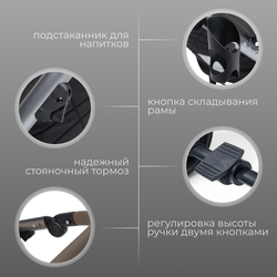 Модульная коляска BubaGO Rosano 3в1