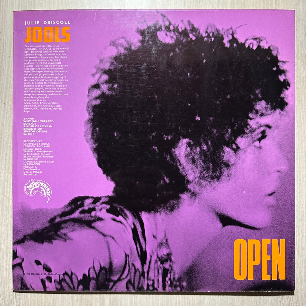 Brian Auger, Julie Driscoll And The Trinity - Open (Англия 1967г.)