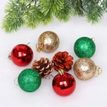 Набор украшений «Зимние блики» 25*15*5 см (15 предметов), Мультицвет