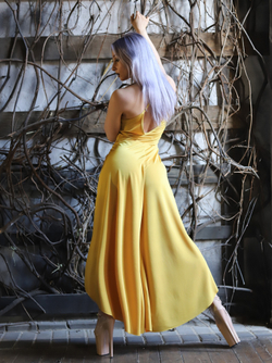 Lotus Unitard, Mustard