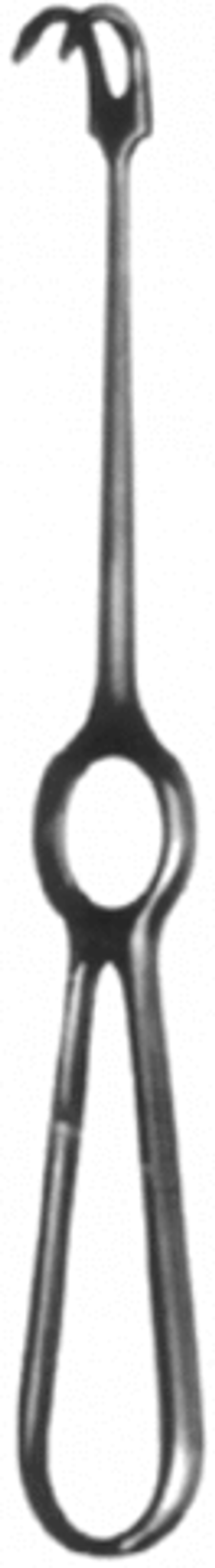 ВР- К-24 # Крючок хирургический двухзубый острый