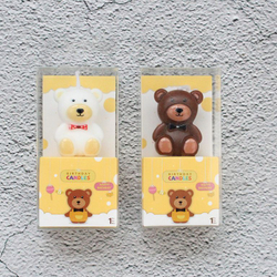 Свеча для торта «Мишка» (бурый, 7 см)