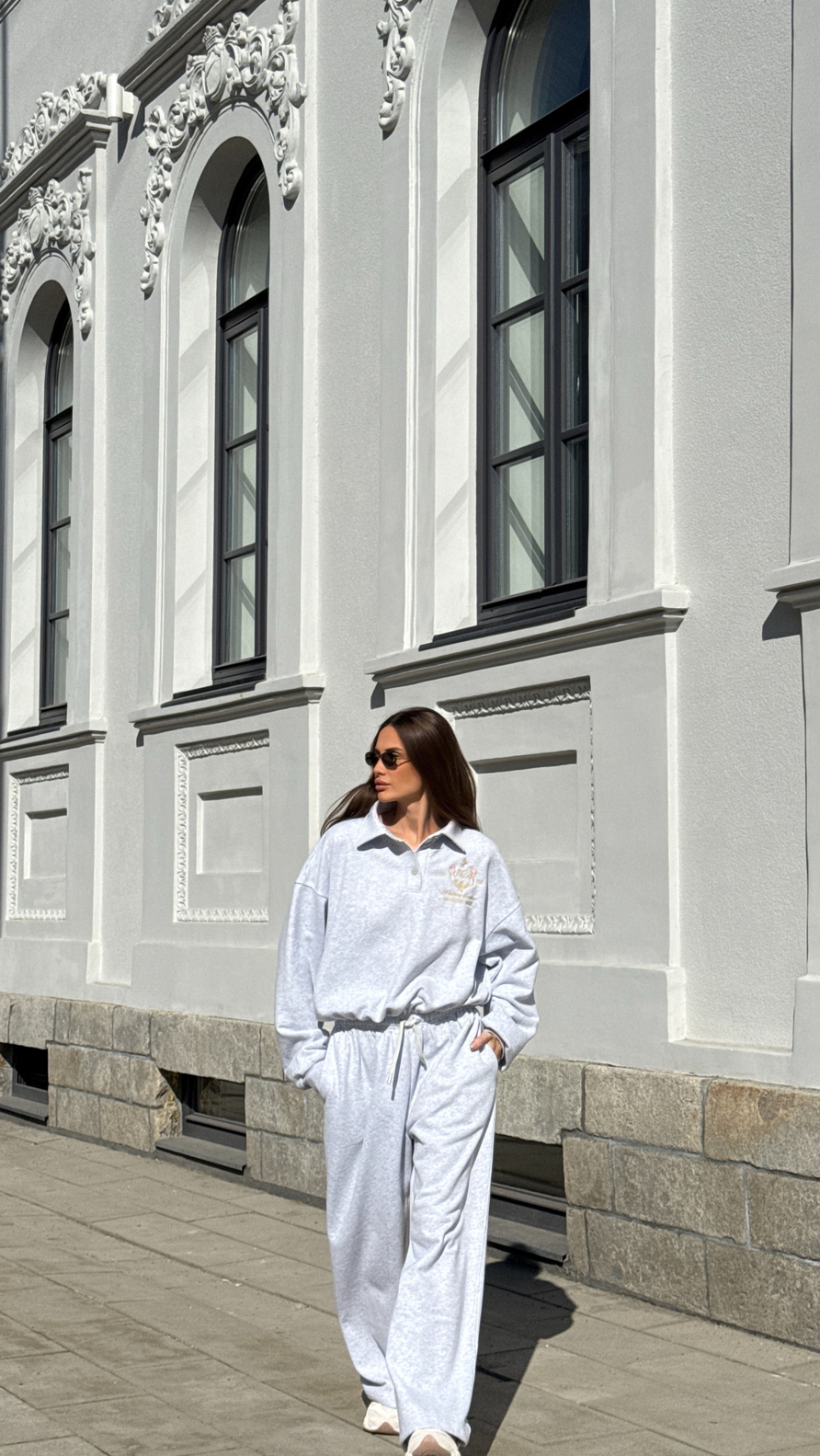 Костюм "Эссенция" серый меланж