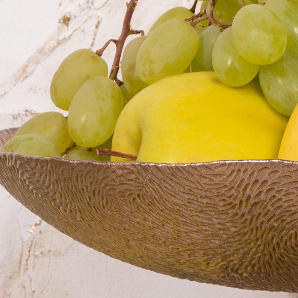 Фруктовница-конфетница Флора Бронза