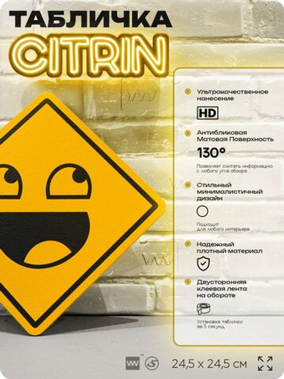 Табличка декоративная "Роблокс, Эпик фейс, Roblox, Epic Face" на дверь и стену, прикольная штука в подарок геймеру, декоративный знак, 24,5х24,5 см, Айдентика Технолоджи
