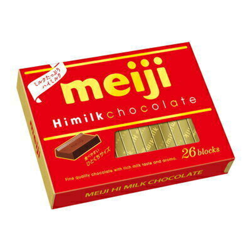 Шоколад Meiji 26 blocks Hi Milk насыщенно-молочный, 120 гр