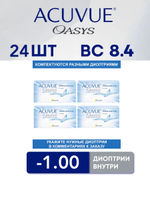 Двухнедельные контактные линзы Acuvue Oasys (комплект 24 линзы)