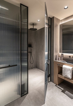 Верхний душ Gessi316, Ø355 мм, шарнирный для потолочного крепления, цвет Black Metal Brushed PVD