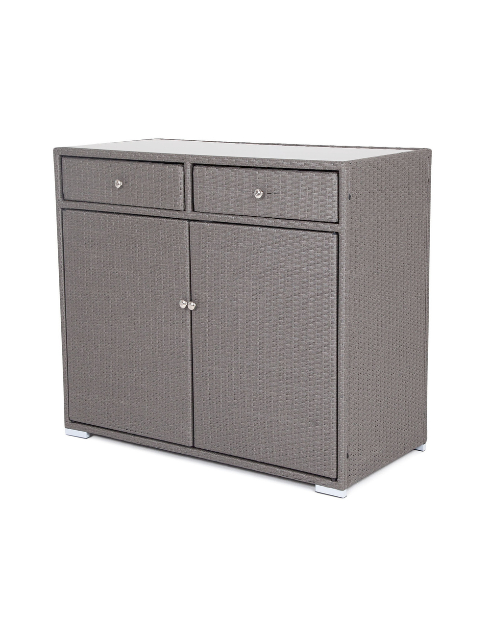 "Мальта" тумба плетеная из искусственного ротанга, цвет графит