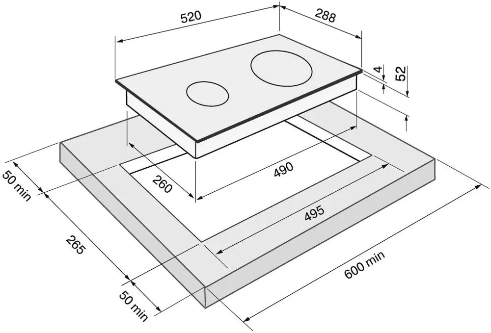 Электрическая варочная панель Krona Vento 30 BL V1