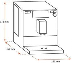 Кофемашина Melitta F831-101 1450Вт серебристый