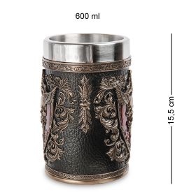 Veronese WS-1075 Пивная кружка «Крылатый череп»