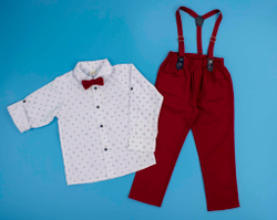 костюм бабочка брюки подтяжки 4856