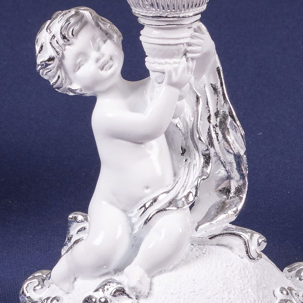 Лимонница Эдем Белая с чашей из стекла