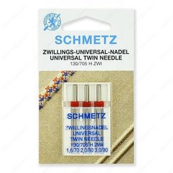 Иглы стандартные двойные 130/705H ZWI № 70/80/90