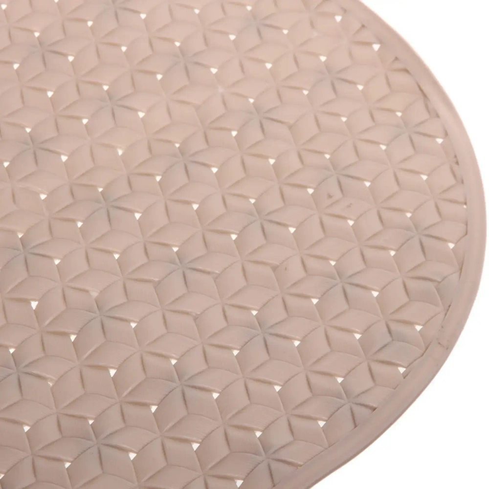 Коврик в ванну Селфи 68х38 ПВХ Элегия бежевый