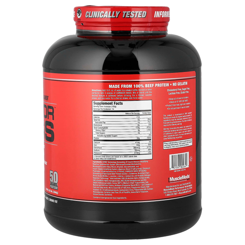 MuscleMeds, Carnivor Mass, анаболическое средство для увеличения количества белка из говядины, шоколадная помадка, 2646 г (5,83 фунта)