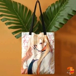 Сумка шоппер с принтом Эта фарфоровая кукла влюбилась