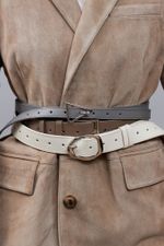 БАЗОВЫЙ РЕМЕНЬ С МЯТОЙ ПРЯЖКОЙ MILK