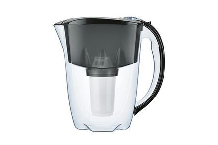 Водоочиститель Кувшин модель Аквафор Престиж (черный) + доп. модуль, энциклопедия, арт.И9586