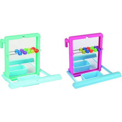 Игрушка для птиц "Зеркало в рамке" с жёрдочкой, Flamingo