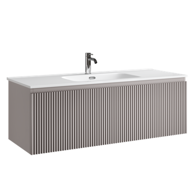 Тумба подвесная SANCOS Snob R 1.0 1195х445х406, c одним ящиком оснащенным доводчиками, Doha Soft , арт.SNR1.0120SM