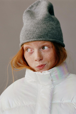 ZARA СТЕГАНАЯ КУРТКА С БЛЕСТЯЩЕЙ ОТДЕЛКОЙ, РАДУЖНЫЙ