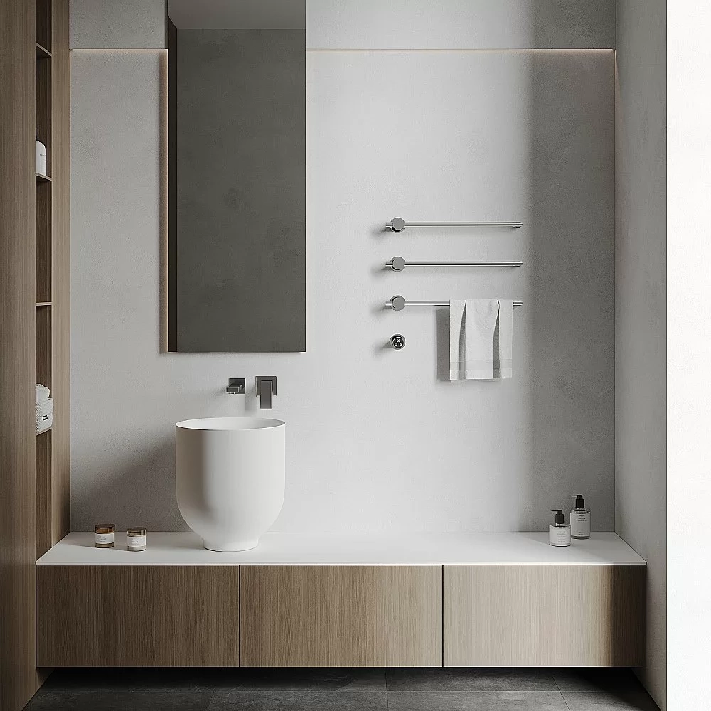 Полотенцесушитель электрический ABBER Charme AH4003 хром