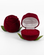 Подарочный футляр‑роза большая без стебля для ювелирных серёг