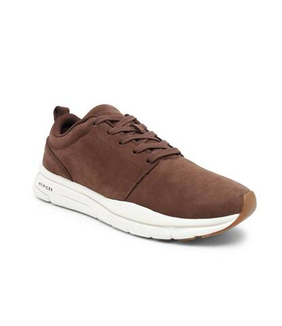 кожаные кроссовки Tommy Hilfiger - коричневый(FM0FM04213)