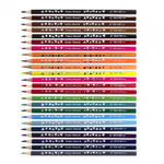 Карандаши цветные Yalong 24 цв., "Пиксели" деревянные, трехгранные, заточнные, грифель 3.0 мм, картон. уп., европодвес