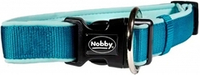 Ошейник Nobby Classic Preno для собак, нейлон, голубой 15-20мм, 25-35см