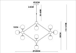 Люстра на штанге Arte Lamp