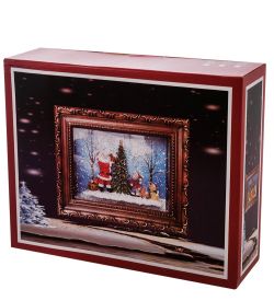 XM-823 Новогодняя миниатюра в раме с подсветкой