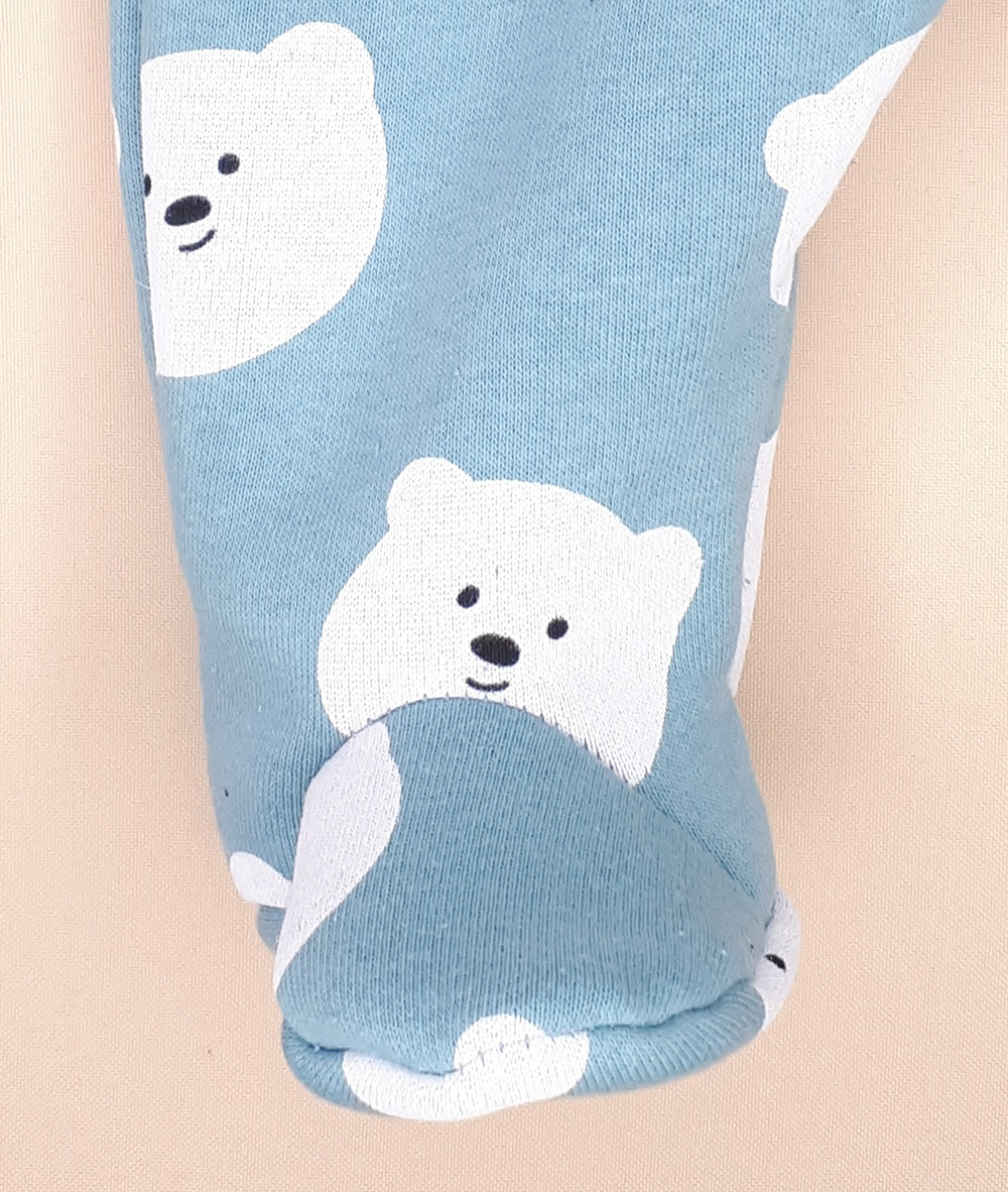 Комбинезон Белый мишка (голубой)