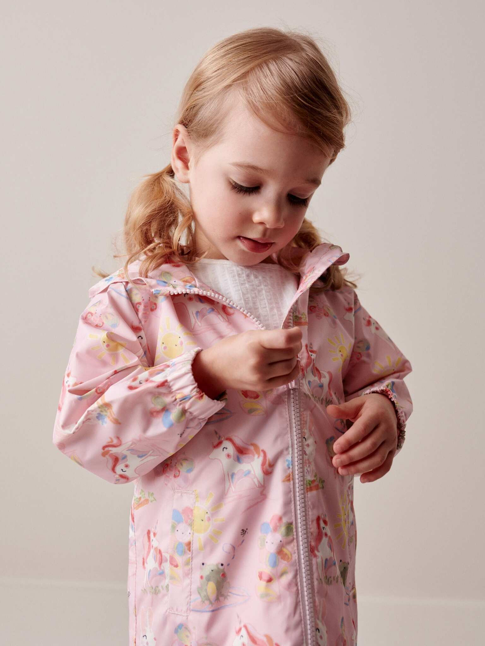 Дождевик для девочки Next 662-187, Розовый