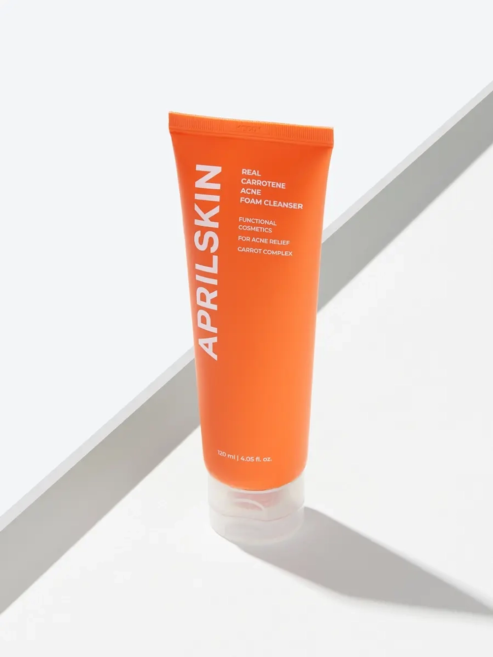 APRILSKIN Морковная пенка для умывания с салициловой кислотой против акне Real Carrotene Acne Foam Cleanser 120 гр