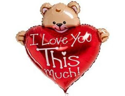 Ф ФИГУРА/11 Сердце с мишкой ILY/FM