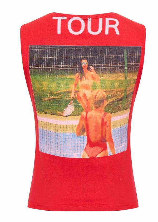 Топ The Empty Industry Upcycle Red - фото 2