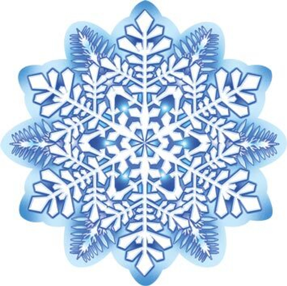 Украшение на скотче 10*10см "Снежинка"