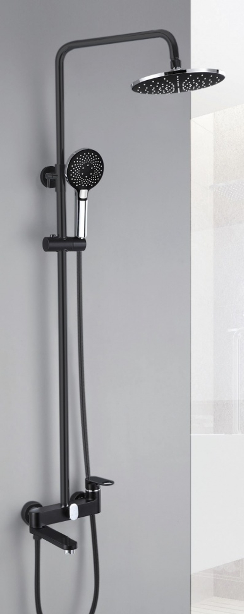 043562-C Душевая система (чер./хром) ViEiR (5/1шт)