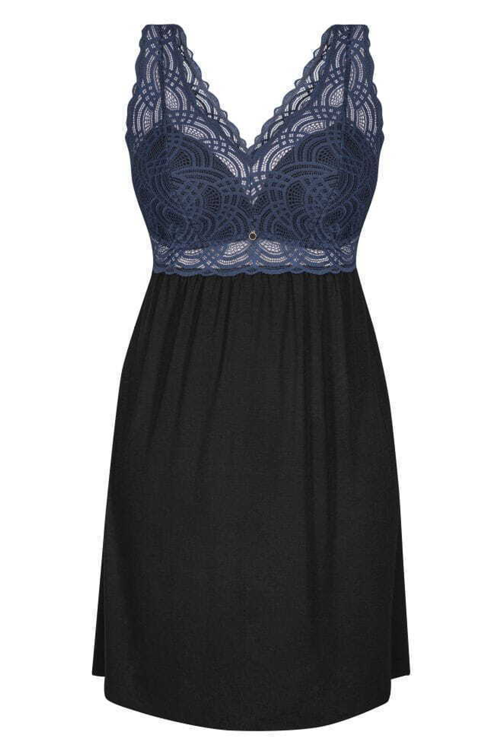 Сорочка Debora с кружевным лифом (Размер: XXL) (Цвет: черный)