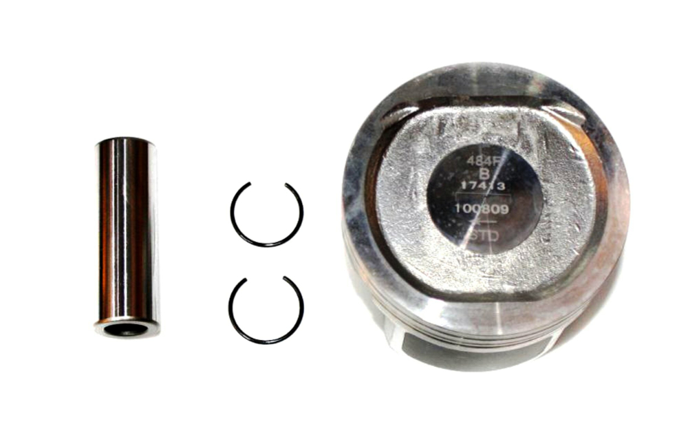 Поршень двигателя (комплект с пальцем) арт. 484F1004020 для Chery Cross, Fora, Tiggo / Чери Кросс, Фора, Тигго