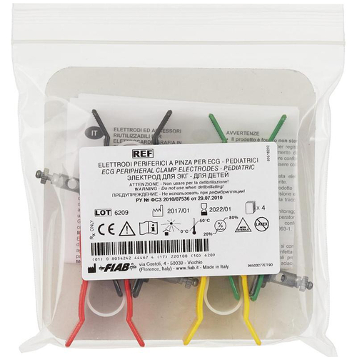 Клемма с электродом на конечности с винтом и зажимом Ag–AgCl для детей F9024/RU23-SSC 4 шт